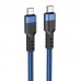 Кабель HOCO Type-C to Type-C charging data cable U110 |1.2m, 60W, 3A|