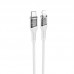 Кабель HOCO Type-C to Lightning Transparent Discovery Edition PD charging data cable U111|1.2m, 20W|