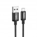 Кабель HOCO x89 Micro USB Wind charging data cable 1 метр черный