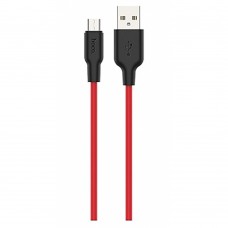 Кабель Hoco X21 Plus Silicone Micro USB (1m) красный