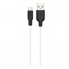 Кабель Hoco X21 Plus силиконовый Micro USB (1m) белый