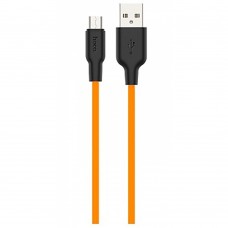 Кабель Hoco X21 Plus Silicone Micro USB (1m) оранжевый