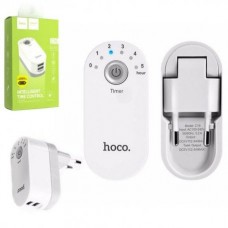 Сетевое зарядное устройство Hoco C16 Smart Timing (2USB/2.4A+Timer) White
