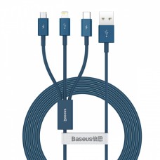 Кабель Baseus Superior Series Fast Charging 3-in-1 (Micro USB+Lightning+Type-C) 3.5A (1.5m)