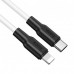 Кабель Hoco X21 Plus Type-C - Lightning (1m) black-white