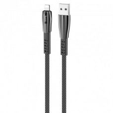 Кабель Hoco U70 Splendor USB - Lightning 2.4A (1.2м) Dark Grey