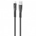 Кабель Hoco U70 Splendor USB - Lightning 2.4A (1.2м) Dark Grey