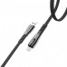 Кабель Hoco U70 Splendor USB - Lightning 2.4A (1.2м) Dark Grey