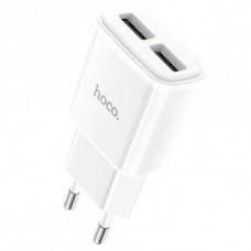 Сетевое зарядное устройство Hoco C88A (2 USB/2.4A) White