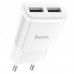 Сетевое зарядное устройство Hoco C88A (2 USB/2.4A) White