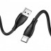 Кабель Hoco X61 USB to Type-C Silicone Cable 1m Black