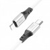 Кабель Hoco X86 Lightning Silicone Cable 1м White