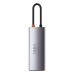 USB-Хаб Baseus Metal Gleam Series 5-in-1 (3xUSB3.0 + 4KHD + Type-C) CAHUB-CX0G