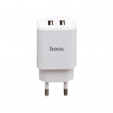 Сетевое зарядное устройство Hoco C62A Victoria Type-C 2USB 2.1A цвет белый