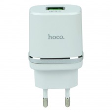 Сетевое зарядное Hoco C12Q QC 3.0 блок питания белый