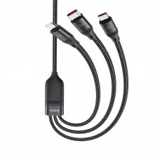 USB Hoco U104 3 in 1 Ultra 6A 1.2m цвет чёрный