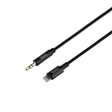 Аудио кабель переходник Hoco UPA19 Lightning - Aux 3.5 чёрный