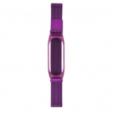 Ремешок для Xiaomi Mi Band 3/4/5/6 Milanese Loop цвет фиолетовый