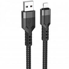 Кабель Hoco U110 USB - Lightning 1.2m цвет чёрный