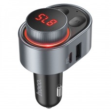 Модулятор Hoco E72 Alegria PD30W car BT FM transmitter цвет черно-серый