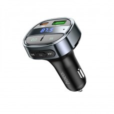 Модулятор Hoco E70 PD30W+QC3.0 car BT FM transmitter цвет черный