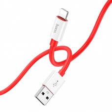 USB Hoco X87 Magic silicone Lightning цвет красный