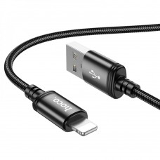 Кабель USB Hoco X89 Wind Lightning 2.4A черный