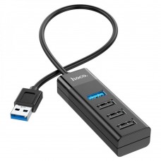 Адаптер концентратор Hoco HB25 Easy mix 4-in-1 converter (USB to USB3.0+USB2.0*3) 6931474762412