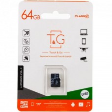 Карта памяти T&amp;G MicroSDXC 64gb UHS-3 10 Class цвет чёрный