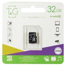 Карта памяти T&amp;G MicroSDHC 32gb UHS-1 10 Class цвет чёрный