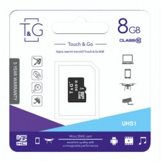 Карта памяти T&amp;G MicroSDHC 8gb 10 Class цвет чёрный