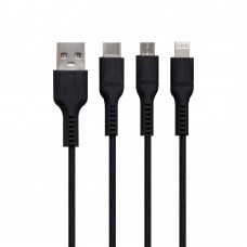 USB Hoco U31 Benay 3 in 1 Сharging цвет чёрный