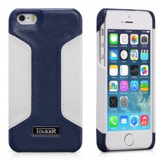 Чехол iCarer для iPhone 5/5S/5SE  Colorblock Blue/White (RIP518Bl)