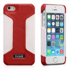 Чехол iCarer для iPhone 5/5S/5SE  Colorblock Red/White (RIP518W)