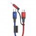 Кабель combo Micro USB/Lightning+Type-C JOYROOM S-M376 |1.3m, 3.5A|