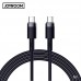 Кабель JOYROOM Type-C to Type-C Liquid Silicone Data Cable S-1230N9 |1.2m, 3A|