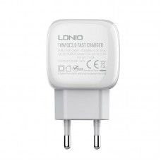 Адаптер сетевой LDNIO Type-C Cable A1306Q |1USB, 3A, QC|