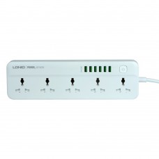 Сетевой удлинитель LDNIO SC5614 5 socket / 6 USB цвет белый