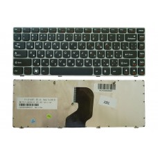 Клавиатура для Lenovo Ideapad Z450 Z460 Z460A Z460G черная/серая High Copy (25-010875)