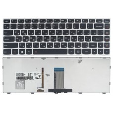 Клавиатура Lenovo IdeaPad G40-30 G40-45 G40-70 G40-75 Z40-70 Z40-75 Flex 2-14 черная/серая подсветка Original PRC (25215630)