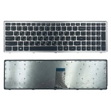 Клавиатура для Lenovo IdeaPad U510 Z710 чорний/срібний High Copy (25211243)