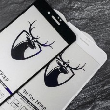 Защитное стекло 3D Max for iPhone 7+/8+ Black (no package)
