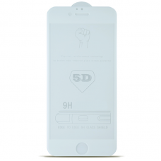 Защитное стекло 5D for iPhone 7/8 White (no package)