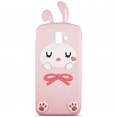 Чехол накладка Image Bunny Samsung J610 (J6 Plus) (Pink)