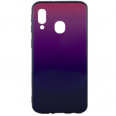 Чехол MiaMI Glass Case Gradient Samsung A405 (A40-2019) (Purple Barca) #06