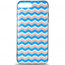 Чехол MiaMi Desire for Iphone 7+/8+ ZigZag Blue-White-Cofee #6