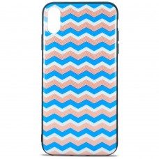 Чехол MiaMi Desire for Iphone X/XS ZigZag Blue-White-Cofee #6