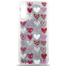 Чехол MiaMI Liquid Case for Samsung A705 (A70-2019) Hearts #1