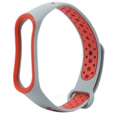 Ремешок Mi Band 3/4 Sport Grey&Red