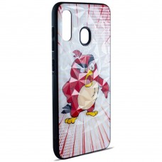 Чехол Crazy Prism for Samsung A305 (A30-2019) Angry Birds (#1 Red)